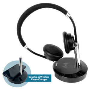 ChatBit CBX30 Bluetooth Dual Office Headset with Wireless Phone Charger - NZ DEPOT