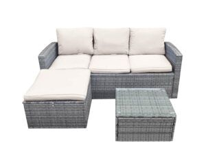 Ds Rio 3Pc Outdoor Sofa Set Beige Pr10091 Outdoor Furniture Nz Depot - Nz Depot