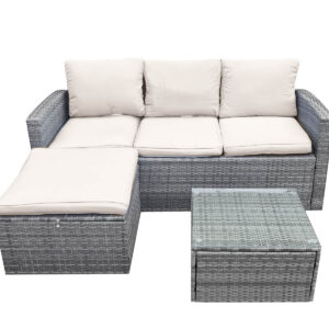 DS Rio 3PC Outdoor Sofa Set Beige