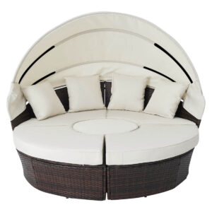 DS Sun Island Rattan Daybed Brown