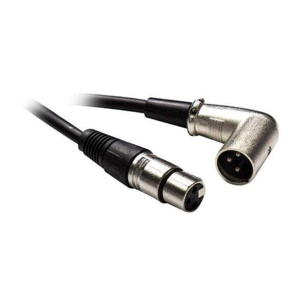Dynamix C-XLR3RA-2 2M XLR 3-Pin Right Angled Male to 3-Pin Female Balanced Audio Cable - NZ DEPOT