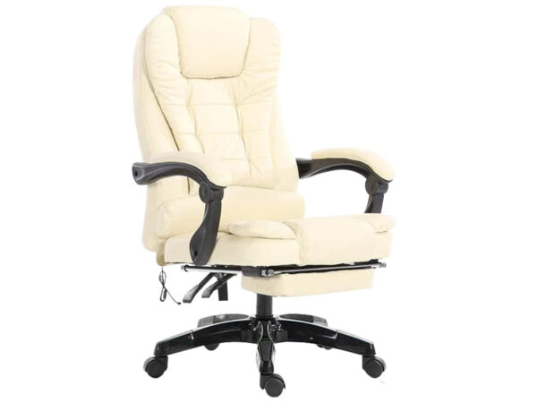 Elenor Massage Office Chair Pu Beige