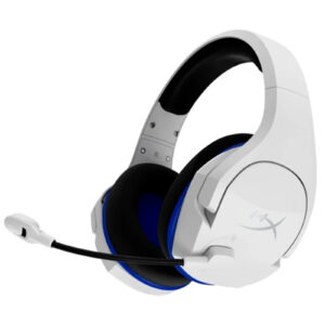 HyperX Cloud Stinger Core Overhead Wireless USB Stereo Gaming Headset for PS5 & PS4 - White-Blue - NZ DEPOT