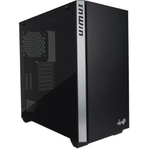 Inwin 216-BLACK MID TOWER TEMPERED GLASS CASE - NZ DEPOT