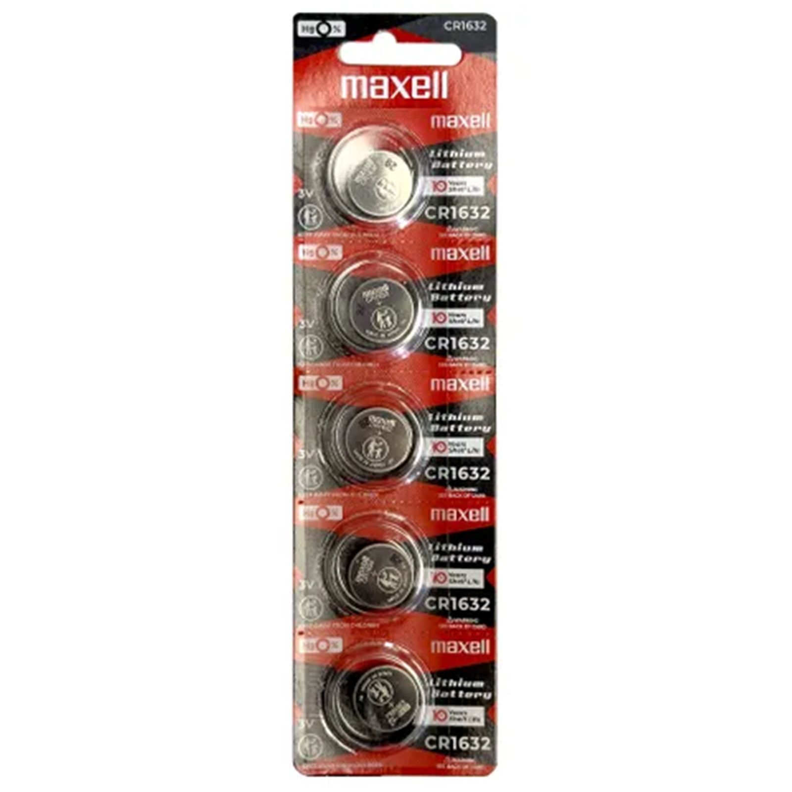 Maxell LITHIUM BATTERY CR1632 3V COIN CELL 5 PACK 0.00 🤩