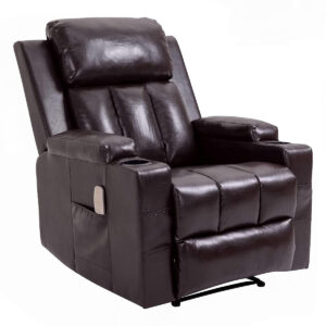 Miralin Massage Recliner Chair PU Brown