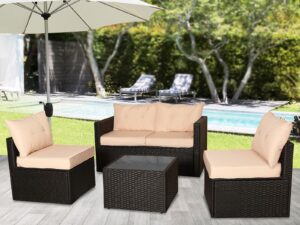 Modular Garden Sofa Set Pr8952 Outdoor Furniture Nz Depot - Nz Depot