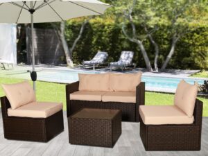 Modular Garden Sofa Set Pr8954 Outdoor Furniture Nz Depot - Nz Depot