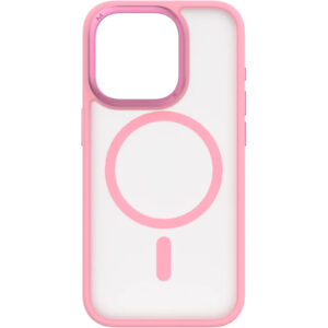 Momax iPhone 15 Pro 6.1 Hybrid Magnetic Protective Case Pink NZDEPOT - NZ DEPOT