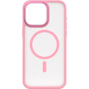 Momax iPhone 15 Pro Max 6.7 Hybrid Magnetic Protective Case Pink NZDEPOT - NZ DEPOT