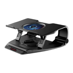 Promate Adjustable Laptop Stand for up to 17" Notebooks with Built-in Powerful CoolingFan.7Adjustable Heigh Levels. USB Powered. 32dB Quite Performance