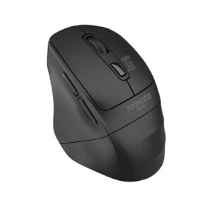 Promate SAMIT.BLK Ergonomic Silent Click Wireless Mouse with up to 2200 DPI. 10m Working Range. - NZ DEPOT