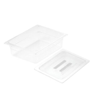 SOGA 100mm Clear Gastronorm GN Pan 1/2 Food Tray Storage with Lid, Home & Living, Kitchen & Dining, Bakeware, Baking Trays, ,  - NZ DEPOT 1