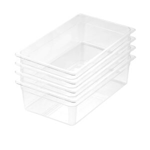 SOGA 150mm Clear Gastronorm GN Pan 1/1 Food Tray Storage Bundle of 4, Home & Living, Kitchen & Dining, Bakeware, Baking Trays, ,  - NZ DEPOT 1