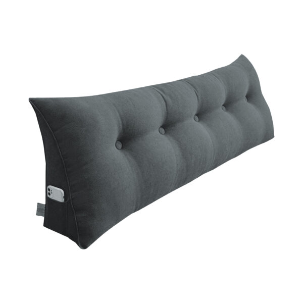 SOGA 180cm Dark Grey Triangular Wedge Bed Pillow Headboard Backrest Bedside Tatami Cushion Home Decor, Furniture>Living Room Furniture>Occasional Chairs, , , , ,  - NZ DEPOT 1