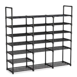 SOGA 19-Shelf Tier Shoe Storage Shelf Space-Saving Caddy Rack Organiser with Handle, Furniture, Storage & Shelving, Shoe Storage, , ,  - NZ DEPOT 1