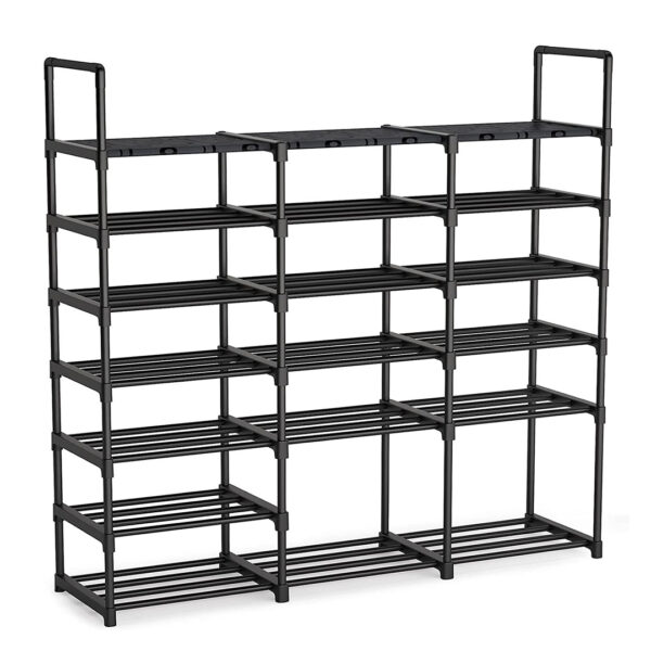 SOGA 19-Shelf Tier Shoe Storage Shelf Space-Saving Caddy Rack Organiser with Handle, Furniture, Storage & Shelving, Shoe Storage, , ,  - NZ DEPOT 1