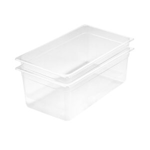 SOGA 200mm Clear Gastronorm GN Pan 1/1 Food Tray Storage Bundle of 2, Home & Living, Kitchen & Dining, Bakeware, Baking Trays, ,  - NZ DEPOT 1