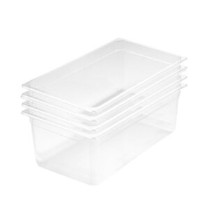 SOGA 200mm Clear Gastronorm GN Pan 1/1 Food Tray Storage Bundle of 4, Home & Living, Kitchen & Dining, Bakeware, Baking Trays, ,  - NZ DEPOT 1