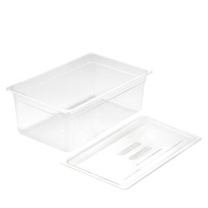 SOGA 200mm Clear Gastronorm GN Pan 1/1 Food Tray Storage with Lid, Home & Living, Kitchen & Dining, Bakeware, Baking Trays, ,  - NZ DEPOT 1