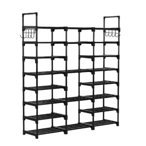 SOGA 21-Shelf Tier Shoe Storage Shelf Space-Saving Caddy Rack Organiser with Handle, Furniture, Storage & Shelving, Shoe Storage, , ,  - NZ DEPOT 1