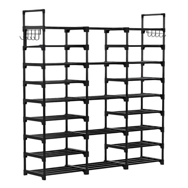 SOGA 21-Shelf Tier Shoe Storage Shelf Space-Saving Caddy Rack Organiser with Handle, Furniture>Storage & Shelving>Shoe Storage, , , , ,  - NZ DEPOT 1