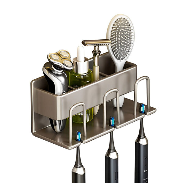 SOGA 21cm Wall-Mounted Bathroom Storage Organiser Space Saving Adhesive Shelf Rack, Home>Bathroom>Bathroom Accessories>Bathroom Storage, , , , ,  - NZ DEPOT 1
