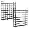 SOGA 2X 21-Shelf Tier Shoe Storage Shelf Space-Saving Caddy Rack Organiser with Handle, Furniture, Storage & Shelving, Shoe Storage, , ,  - NZ DEPOT 1