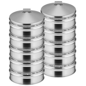 SOGA 2X 5 Tier Stainless Steel Steamers With Lid Work inside of Basket Pot Steamers 25cm, home & living, kitchen & dining, cookware, steamers, ,  - NZ DEPOT 1