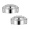 SOGA 2X Stainless Steel Round Chafing Dish Tray Buffet Cater Food Warmer Chafer with Top Lid, Furniture>Kitchen & Dining Room Furniture>Buffets, Sideboards & Kitchen Islands, , , , ,  - NZ DEPOT 1