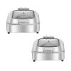 SOGA 2X Stainless Steel Square Chafing Dish Tray Buffet Cater Food Warmer Chafer with Top Lid, Home & Living>Kitchen & Dining>Barware>Spirit Dispensers, , , , ,  - NZ DEPOT 1