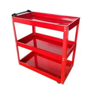 Buy SOGA 3 Tier Tool Storage Cart Portable Service Utility Heavy Duty Mobile Trolley Red Online - Garden, Tools & Hardware/Garage Storage & Organisation/Tool Organisers - 1 - NZ Depot Free Shipping