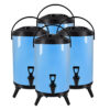 SOGA 4X 18L Stainless Steel Insulated Milk Tea Barrel Hot and Cold Beverage Dispenser Container with Faucet Blue, Home & Living>Kitchen & Dining>Barware>Spirit Dispensers, , , , ,  - NZ DEPOT 1