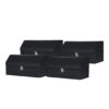 SOGA 4X Leather Car Boot Collapsible Foldable Trunk Cargo Organizer Portable Storage Box With Lock Black Medium, Garden, Tools & Hardware>Automotive Parts & Accessories>Accessories & Car Care>Interior Accessories, , , , ,  - NZ DEPOT 1