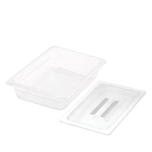 SOGA 65mm Clear Gastronorm GN Pan 1/2 Food Tray Storage with Lid, Home & Living, Kitchen & Dining, Bakeware, Baking Trays, ,  - NZ DEPOT 1