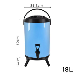 SOGA 8X 18L Stainless Steel Insulated Milk Tea Barrel Hot and Cold Beverage Dispenser Container with Faucet Blue, Home & Living, Kitchen & Dining, Barware, Spirit Dispensers, ,  - NZ DEPOT 2