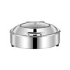 SOGA Stainless Steel Round Chafing Dish Tray Buffet Cater Food Warmer Chafer with Top Lid, Furniture>Kitchen & Dining Room Furniture>Buffets, Sideboards & Kitchen Islands, , , , ,  - NZ DEPOT 1
