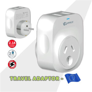 Sansai STV-3010 Outbound USB Travel Adapter - NZ/AU to Europe Plug - NZ DEPOT