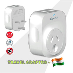 Sansai STV-3013 Outbound USB Travel Adapter - NZ/AU to India Plug - NZ DEPOT