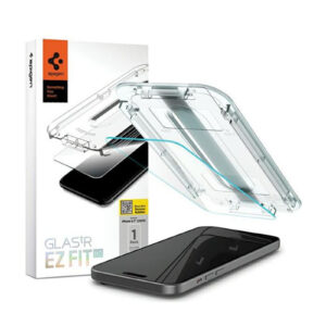 Spigen iPhone 15 (6.1") Premium Tempered Glass Screen Protector - Transparency Sensor Open (1P)