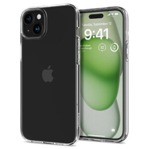 Spigen iPhone 15 Plus (6.7") Liquid Crystal Case Crystal Clear - ULTRA-THIN - Premium TPU Super Lightweight - Exact Fit - Absolutely NO Bulkiness Soft Case - NZ DEPOT