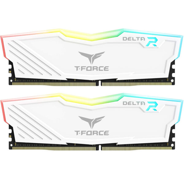 TeamGroup T-Force Delta RGB 16GB DDR4 3600Mhz Desktop RAM Kit - White - NZ DEPOT
