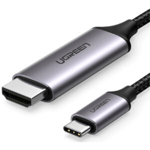 UGREEN 50570 50570 USB-C to HDMI Male to Male Cable Aluminum Shell 1.5m (Gray Black) - NZ DEPOT
