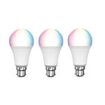 Brilliant Smart WiFi LED RGB Smart Light Bulb 3pcs Pack