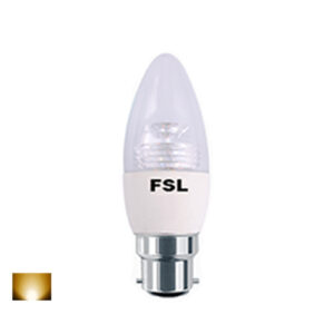 FSL LED Bulb C38-5W-B22/BC Warm White 3000K - Non-Dimmable - NZ DEPOT