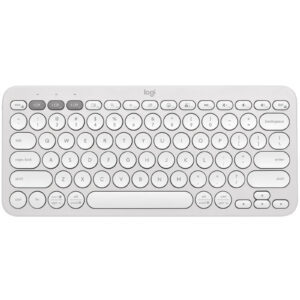Logitech Pebble Key 2 K380s Bluetooth Keyboard - Tonal White - NZ DEPOT