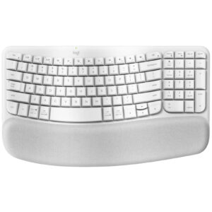 Logitech Wave Keys Wireless Ergonomic Keyboard - Off White - NZ DEPOT