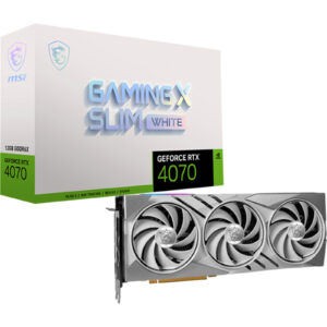 MSI NVIDIA GeForce RTX 4070 GAMING X SLIM WHITE 12GB GDDR6X Graphics Card - NZ DEPOT