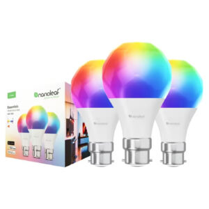 Nanoleaf Essentials Matter WiFi LED RGB Smart Light Bulb B22 3 Pack maximum luminous flux of 1100lm RGB Colour adjustable and Dimmable Remote Control Enabled NZDEPOT - NZ DEPOT