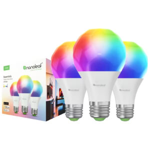 Nanoleaf Essentials Matter WiFi LED RGB Smart Light Bulb E273 Pack maximum luminous flux of 1100lm RGB Colour adjustable and Dimmable Remote Control Enabled NZDEPOT - NZ DEPOT